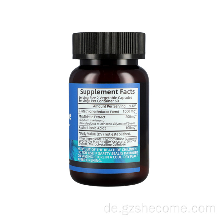 Premium -Haut -Whitening -Ergänzung Leberunterstützung Immun